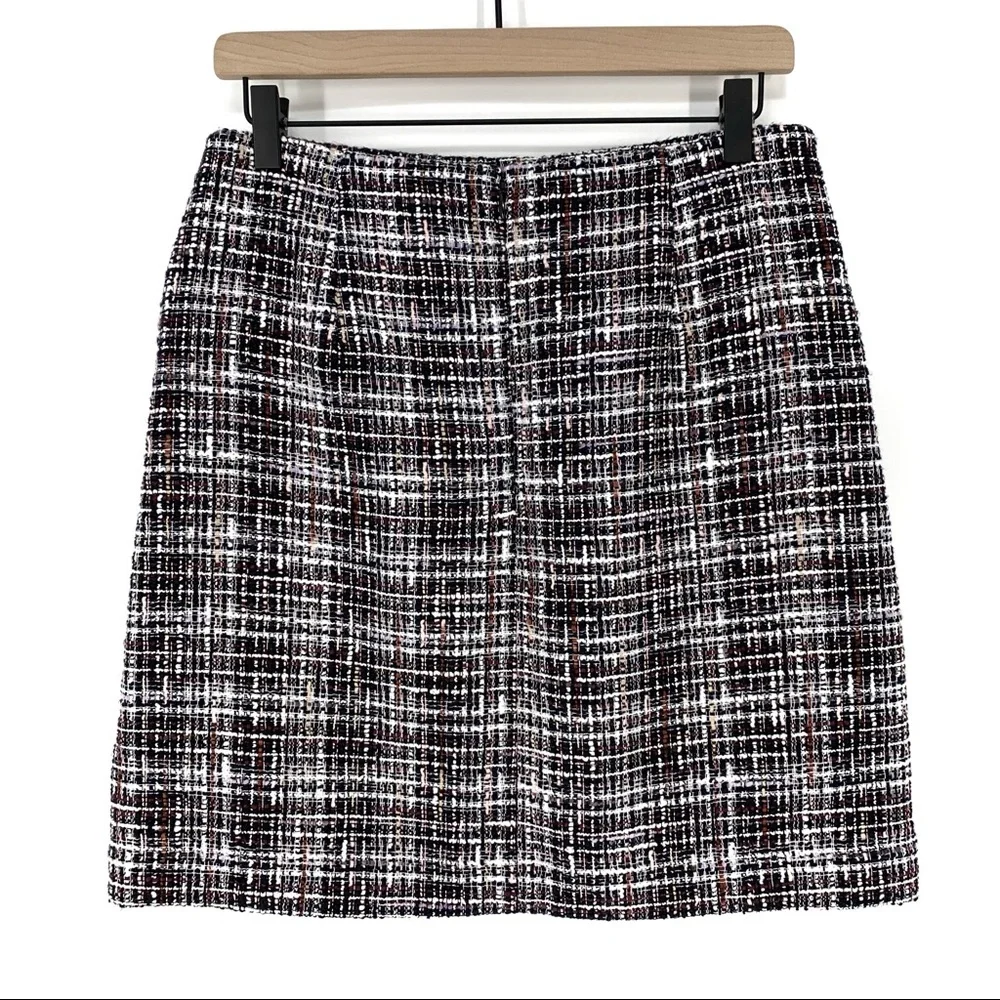 Loft Outlet Multicolor Tweed Shift‎ Mini Skirt